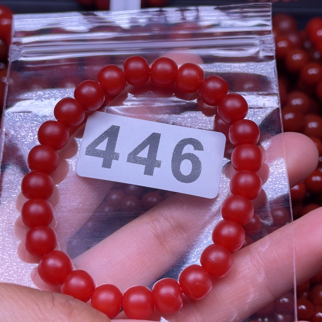 岩***姐南红玛瑙未镶嵌手链