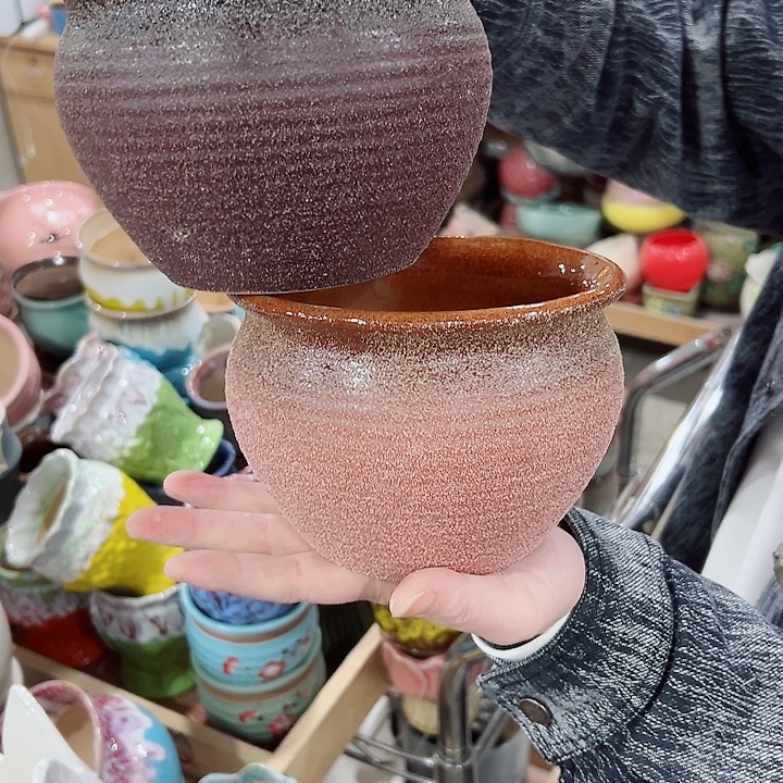 有孔.凑满10元发货多肉陶瓷花盆！