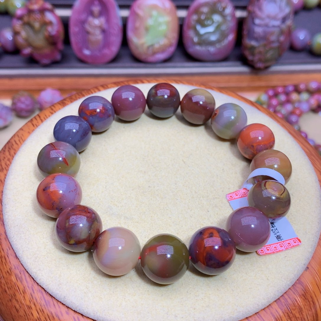 玛瑙未镶嵌手链盐源