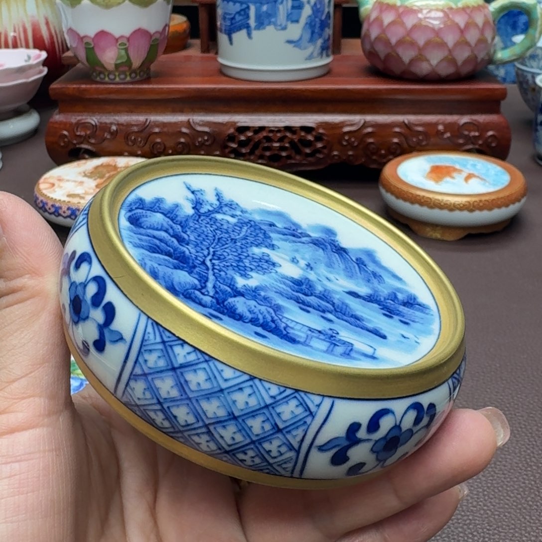 瓷片景德镇仿古手工制作精品展示