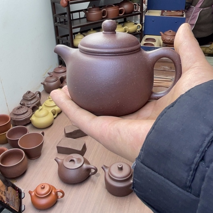 茶壶紫砂封釉袍尊羊角山紫泥容量200毫升