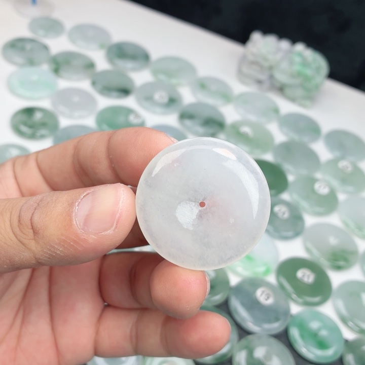 翡翠未镶嵌颈饰缅甸天然A货翡翠37.2-6.1