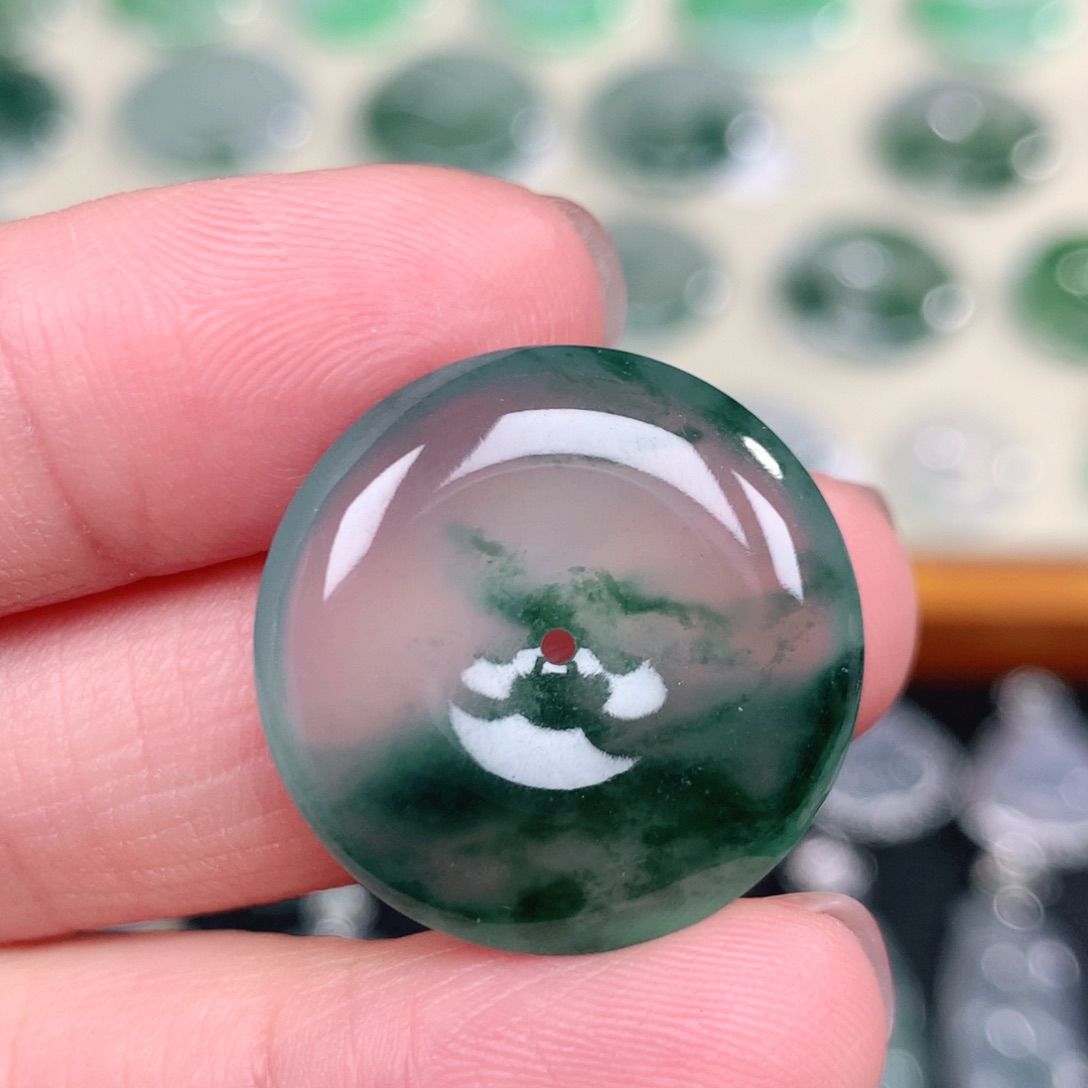 翡翠未镶嵌吊坠(不含链)23.5-5.5