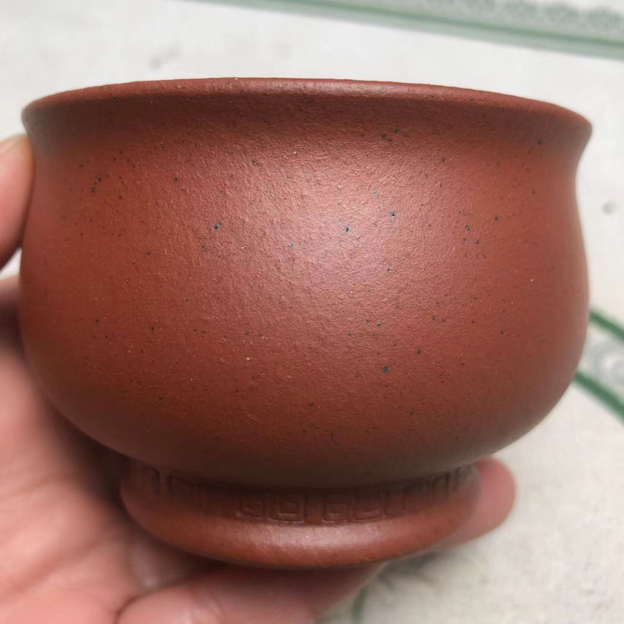 零添加原矿龙血砂140cc大号主人杯半手工茶杯 支持检测品茗杯