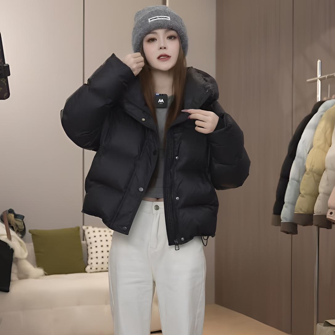 嘉嘉/韩版泡芙小个子短款白鸭绒羽绒服冬季加厚秋冬女