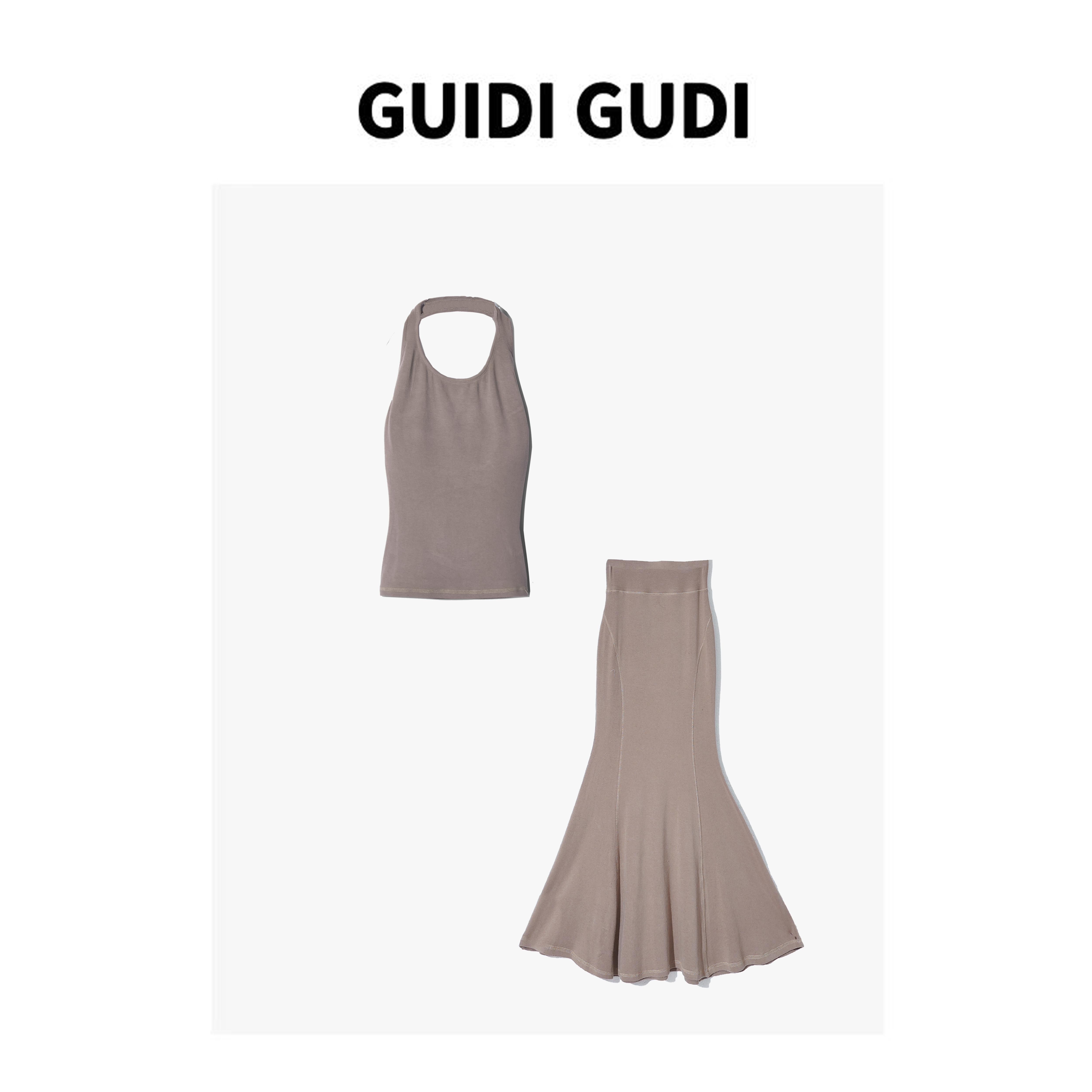 GUIDI GUDI【梦中降落】两件套背心+半裙套装 D9510261H