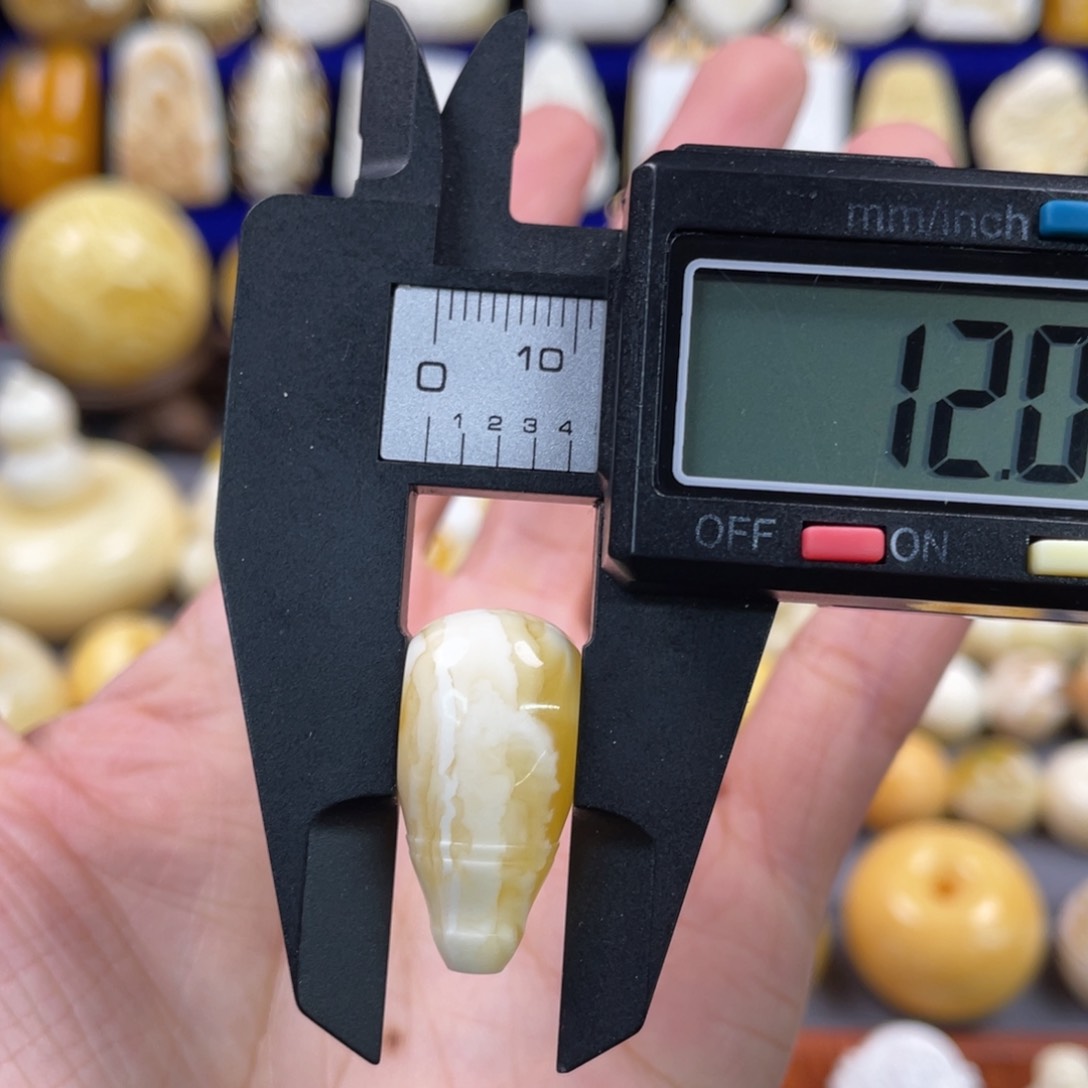 蜜蜡裸石未镶嵌琥珀蜜蜡三通