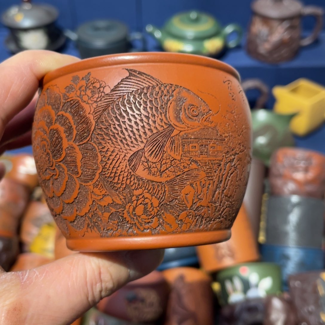 原矿紫砂手工主人杯