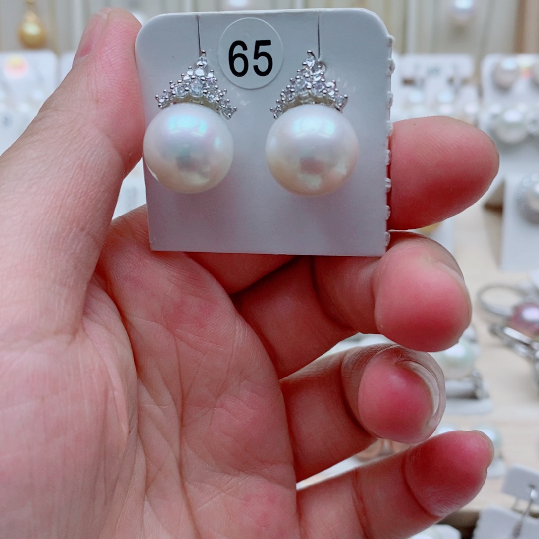 淡水珍珠银S925镶嵌吊坠(赠链)