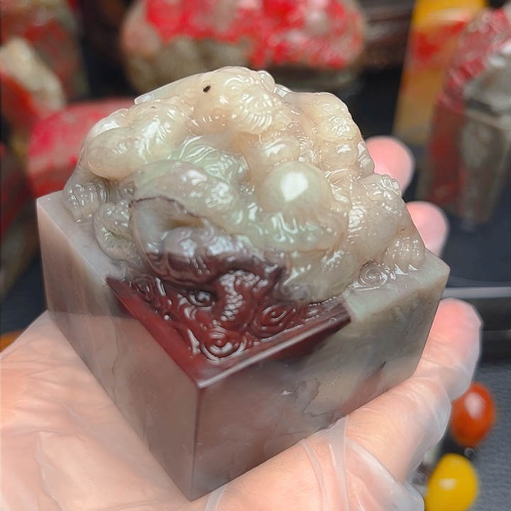 昌化石昌化鸡血石精品印章