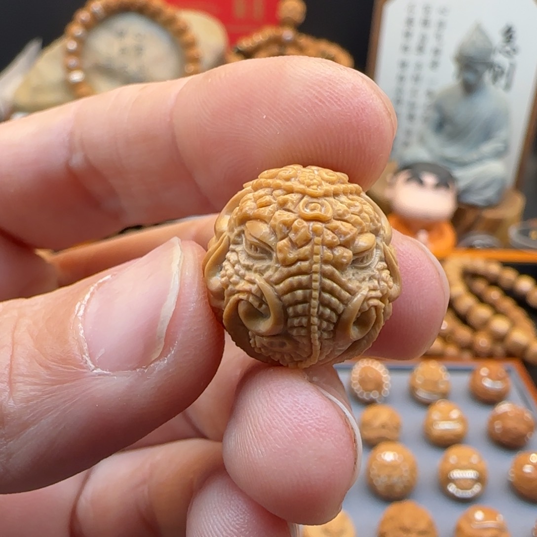 猴头核桃吊坠?***?象神