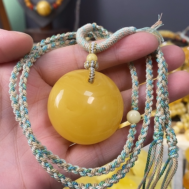 琥珀未镶嵌裸石公主扣