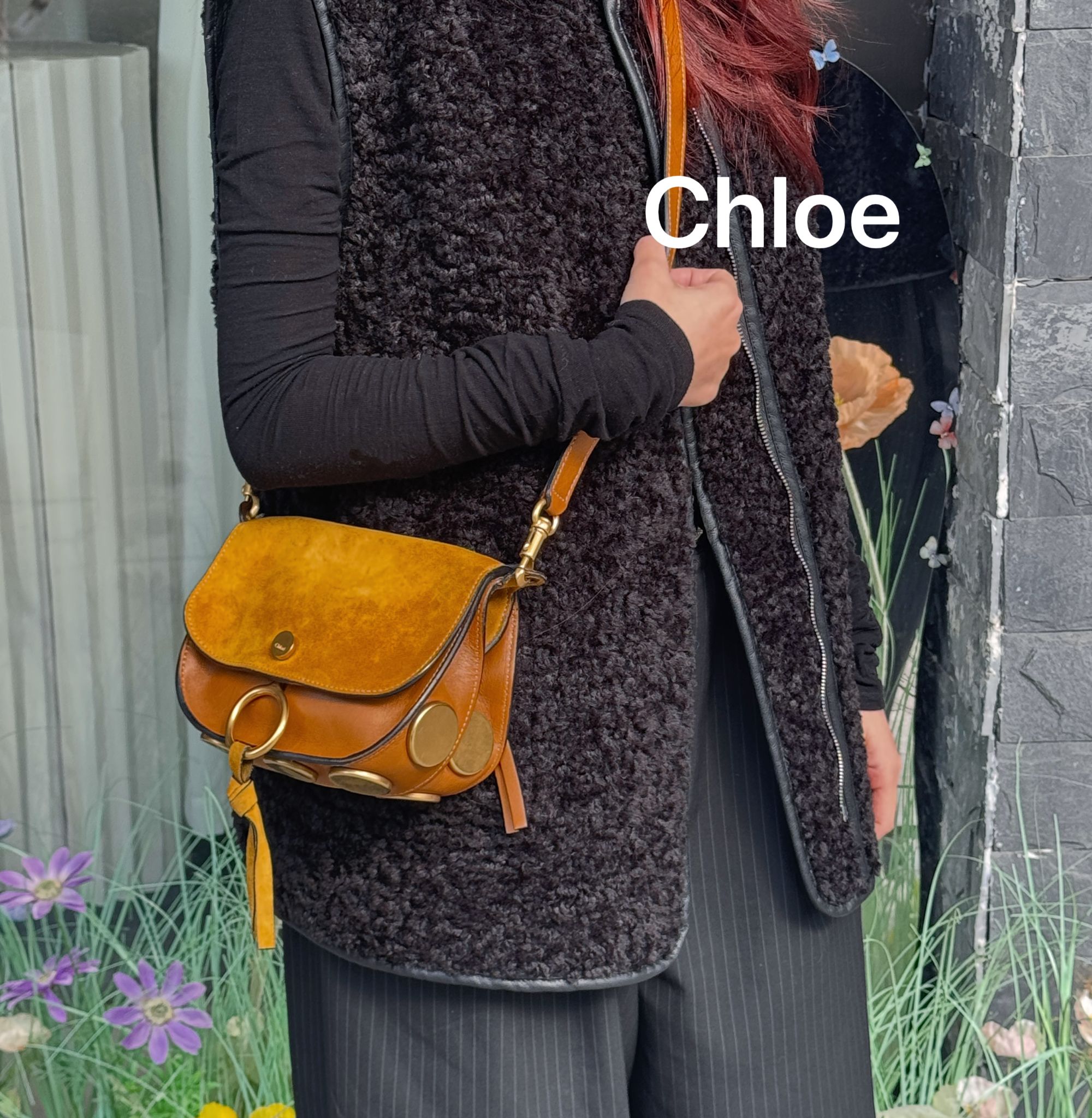 95新 Chloe/蔻依 A1993复古板栗色百搭包包95新/代卖服务