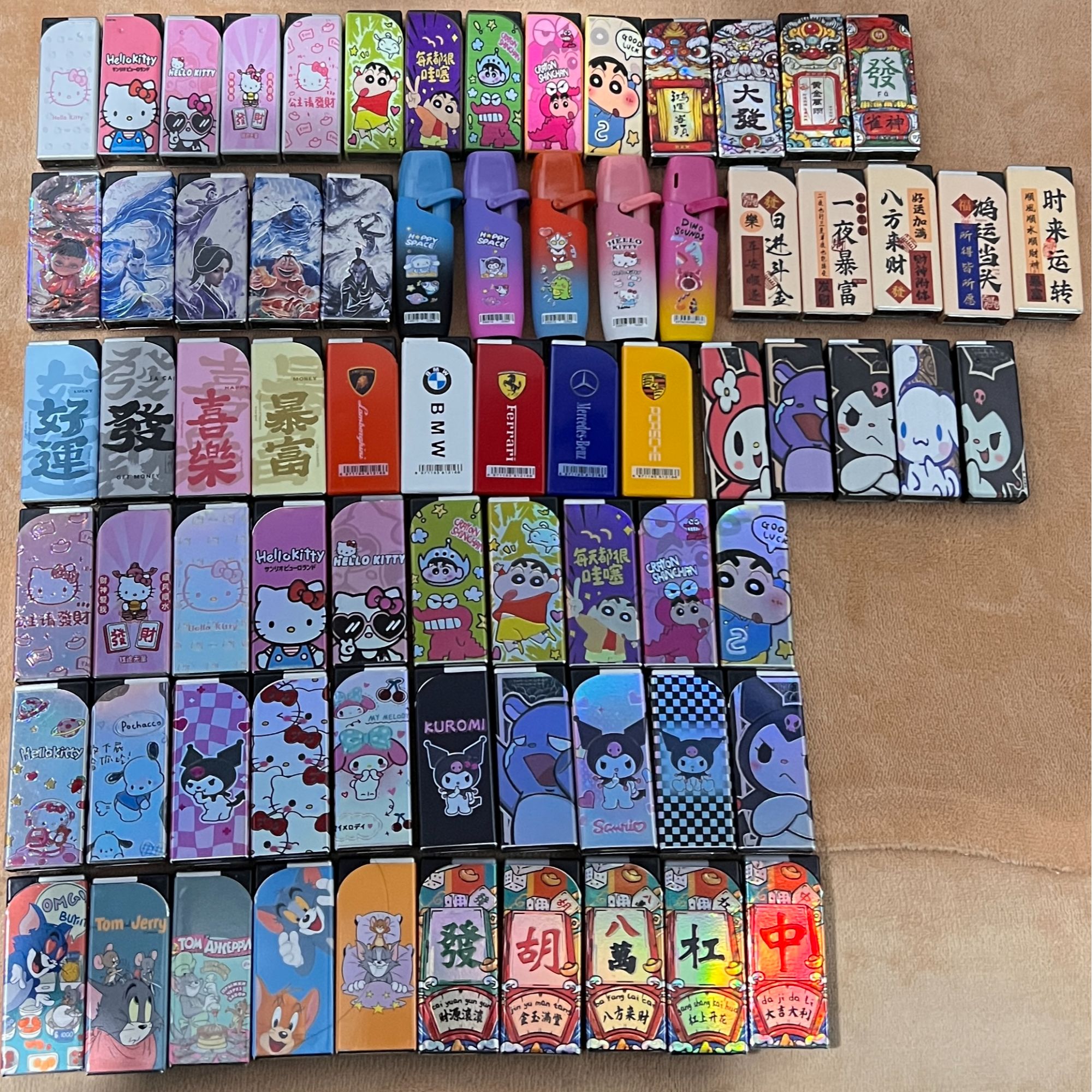 【个人】联系客服选款可爱卡通送男友送朋友金属蓝焰直冲防风打火机