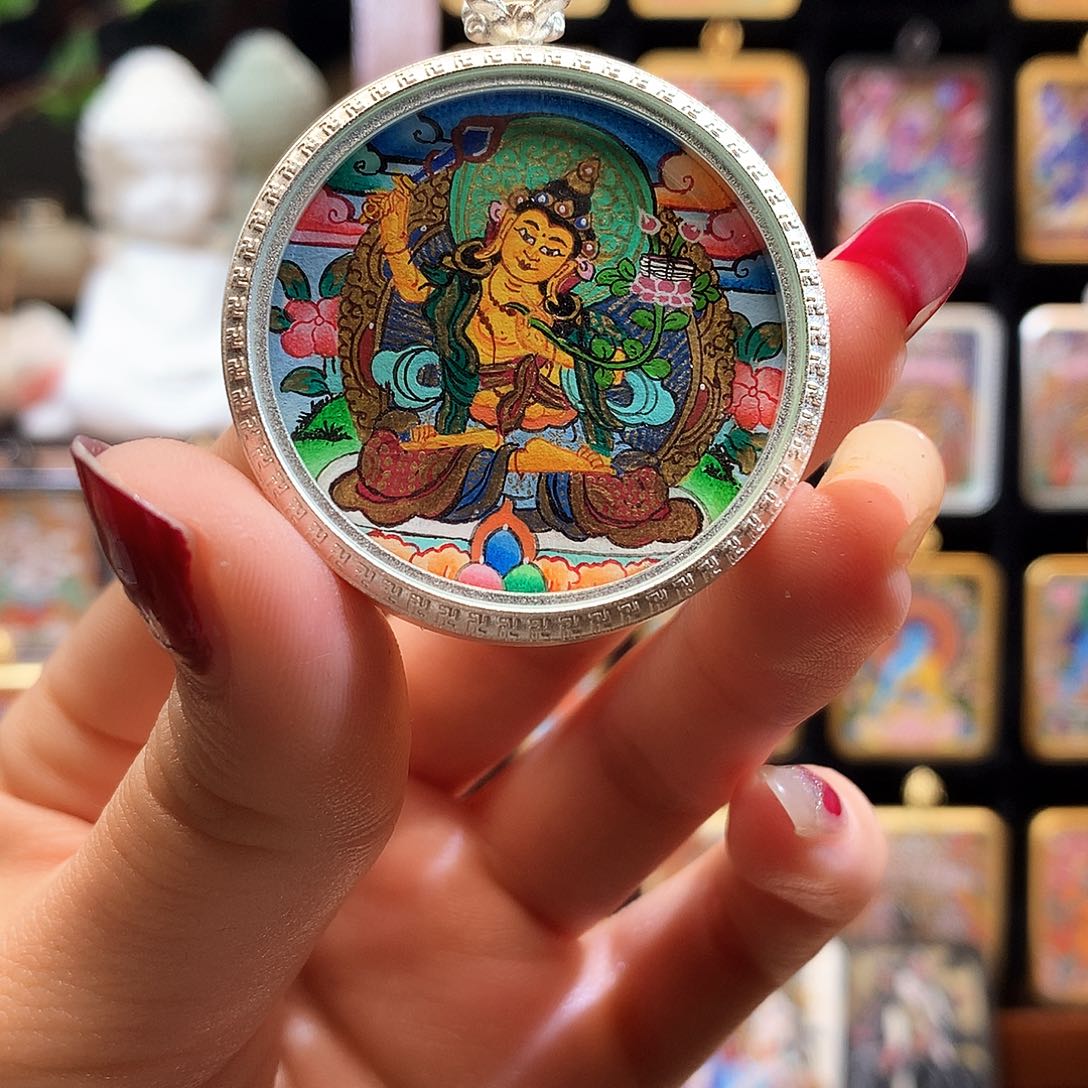 吊坠般若唐卡非遗传承