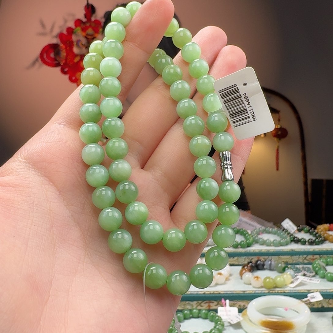 和田玉手串未镶嵌薇*