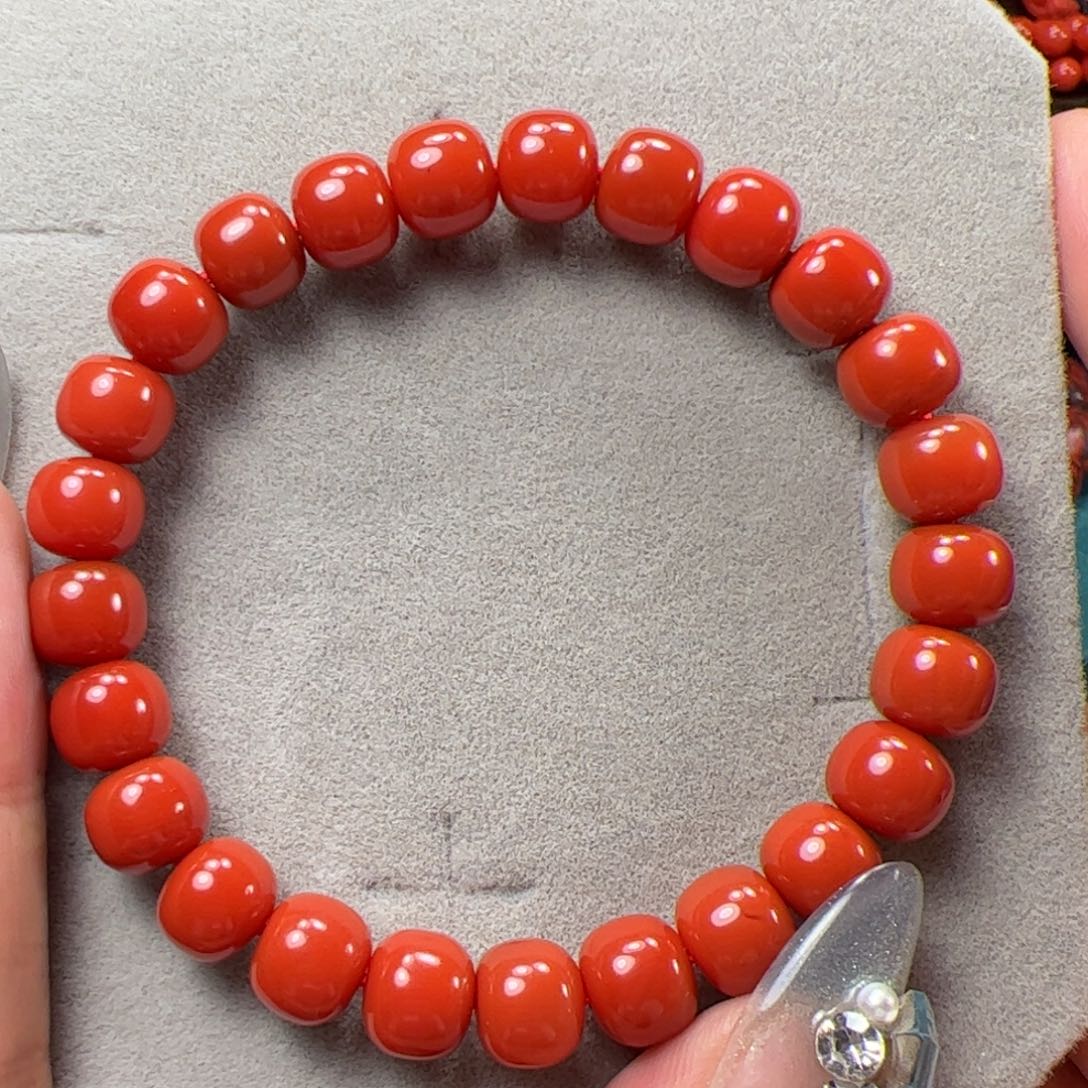 南红玛瑙8➕单圈未镶嵌