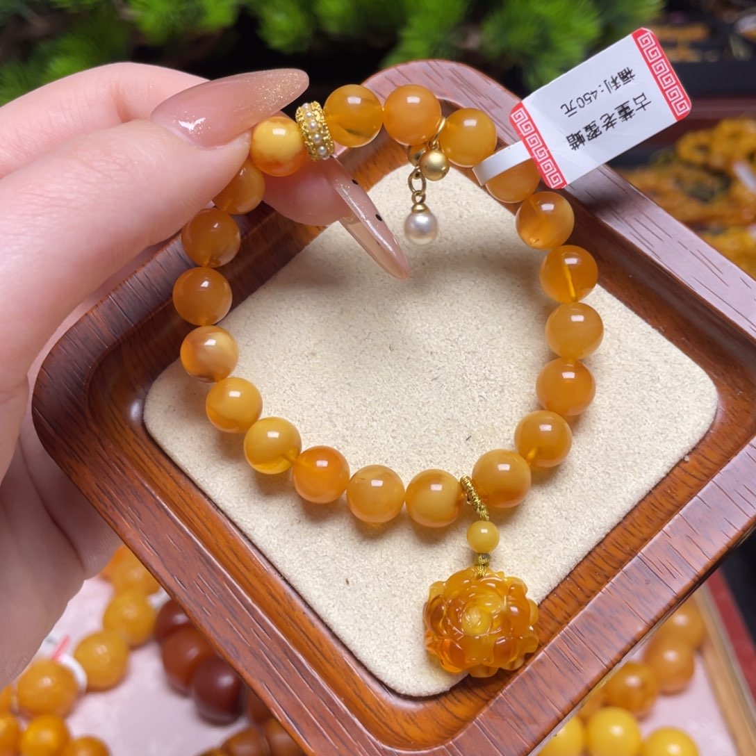 蜜蜡手链未镶嵌手串