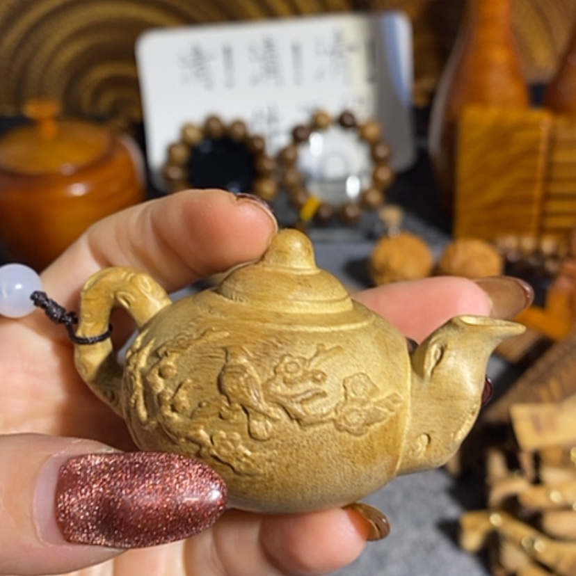 【闪购商品】金丝楠太行崖柏手把件