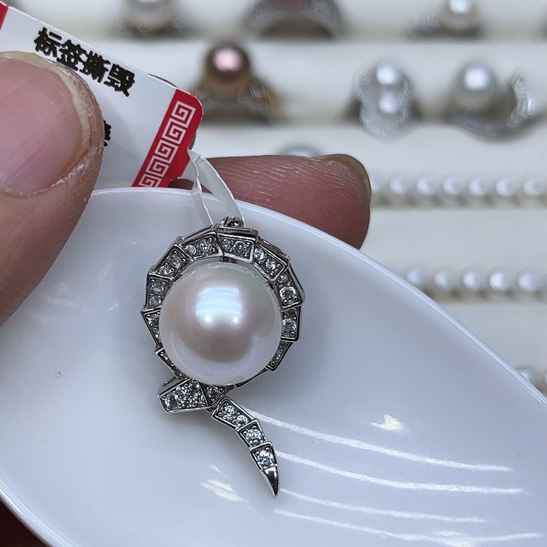 6***6颈饰淡水珍珠银S925镶嵌