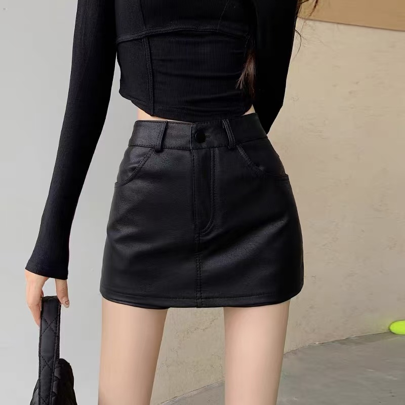 2瑶（直播间过款贴码  非图片款请勿盲拍）时尚修身显瘦网红皮裤