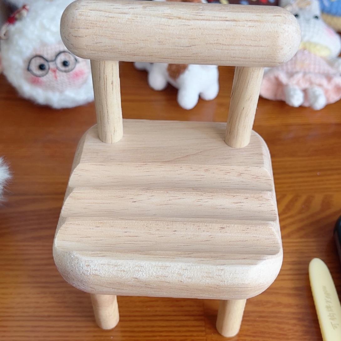 实木手机支架凳子