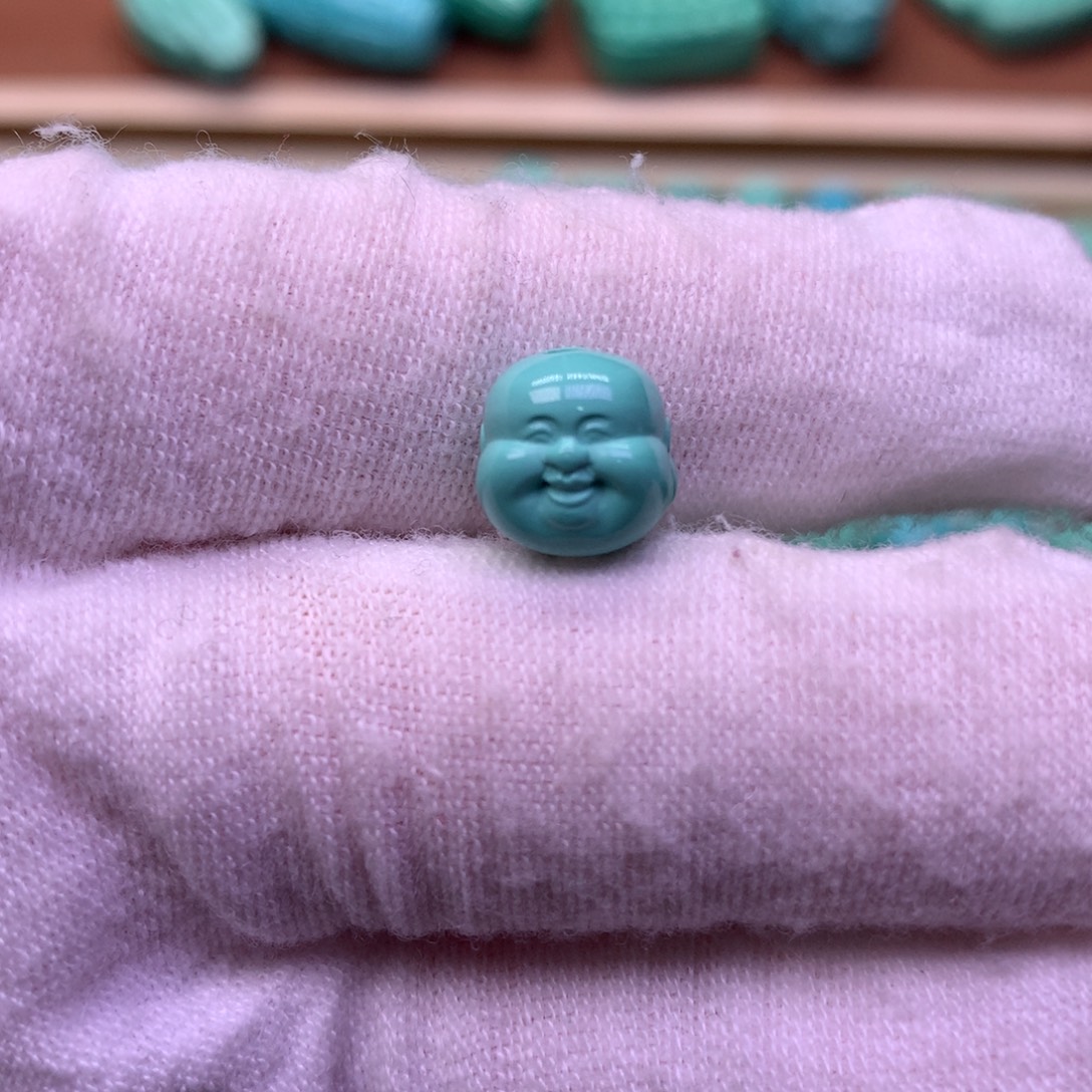 原生态散珠配珠弥勒佛头卡9