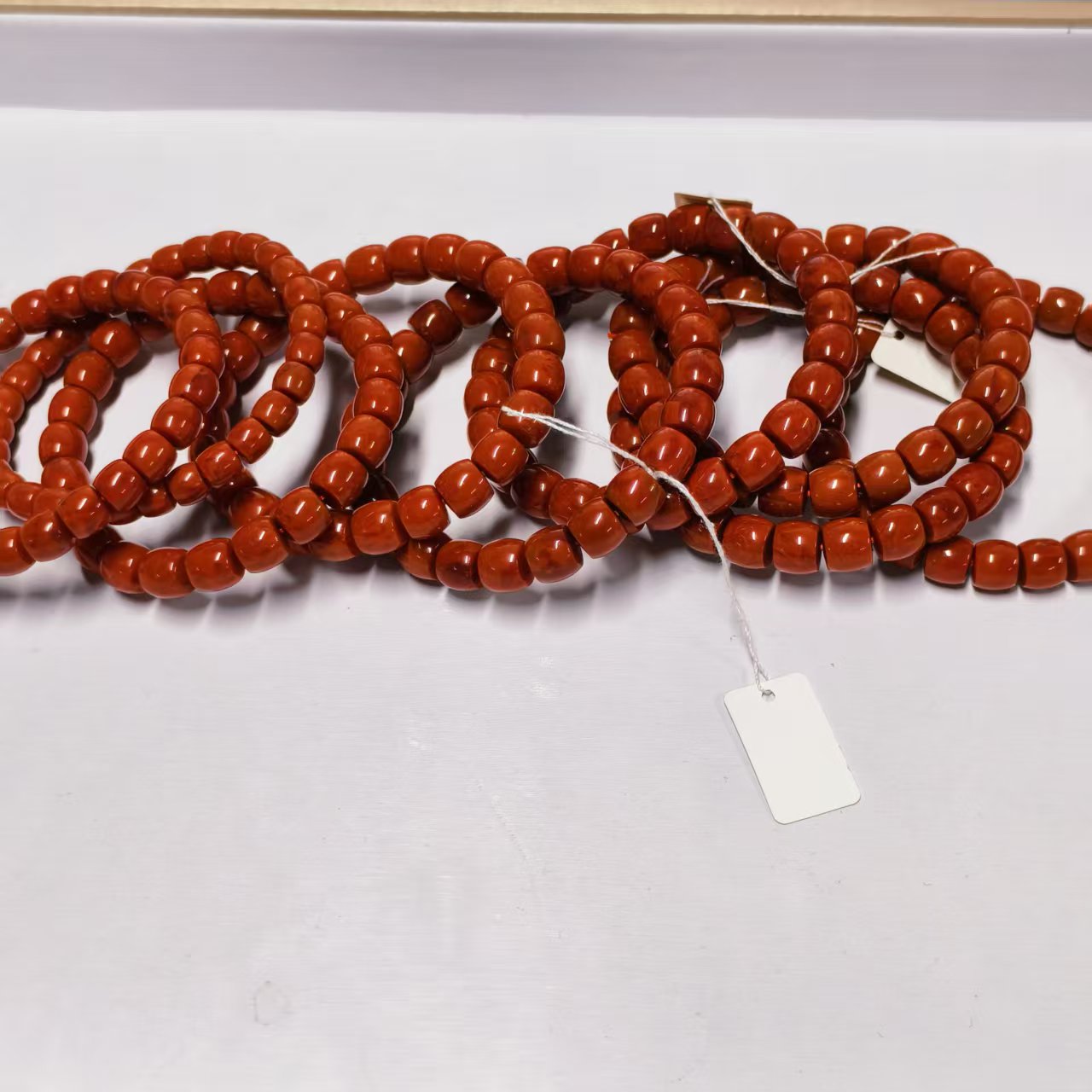【书记晶选】南红满色满肉直切手串9mm+色泽浓郁多样性发一件