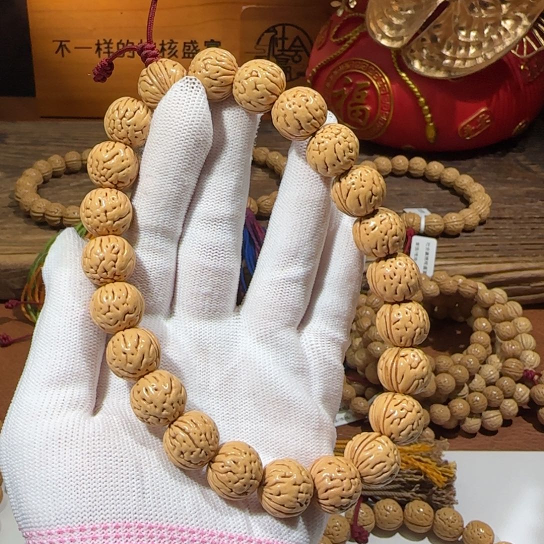 桃核手串丁*超头货 毕业 15