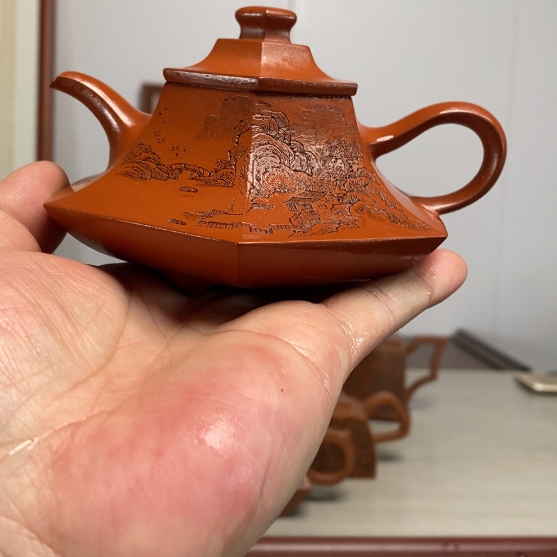 紫砂茶壶原矿泥料传统工艺制作