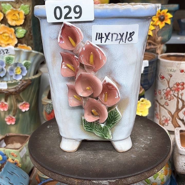 紫砂花盆粗陶材质多肉花盆