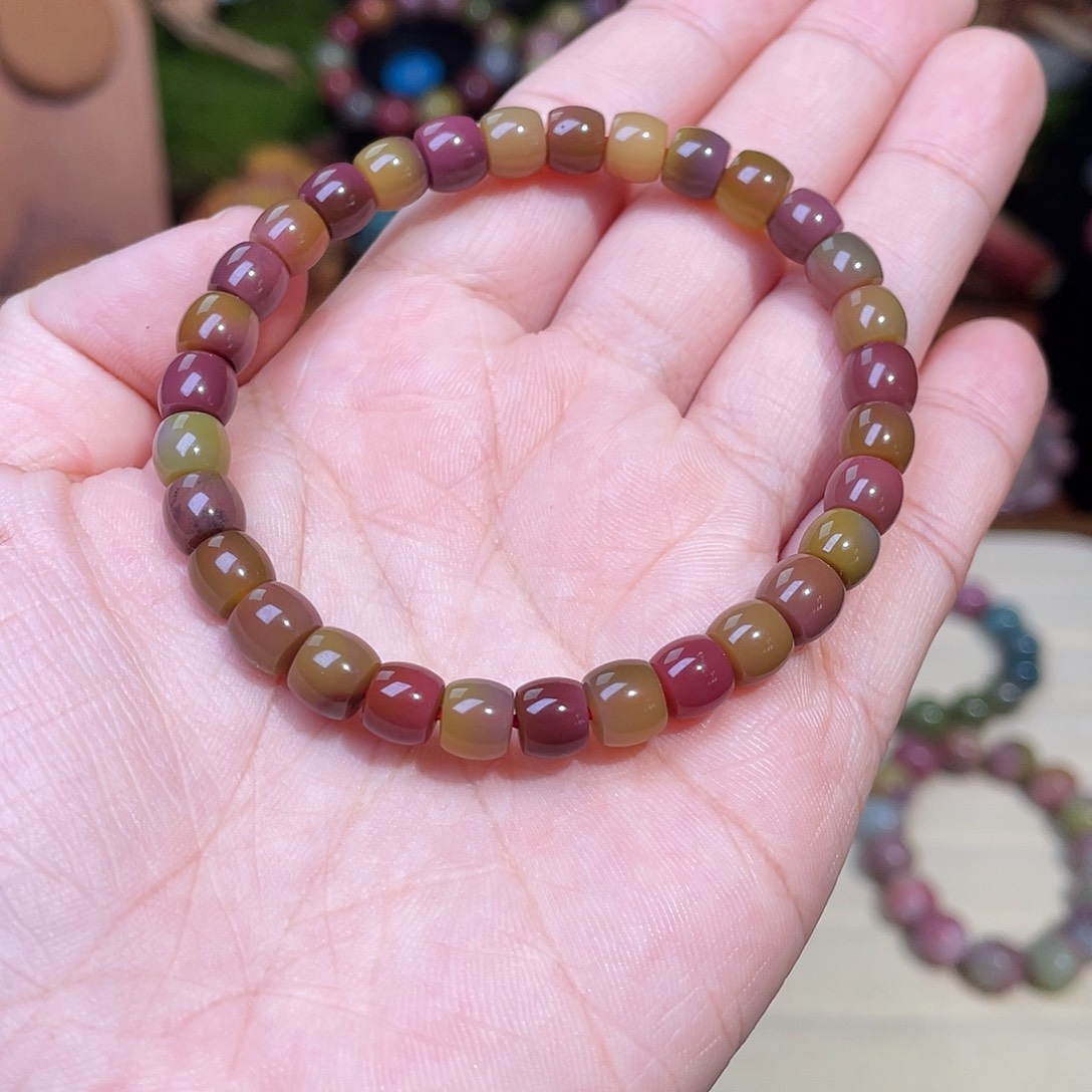 玛瑙/玉髓未镶嵌手串盐源玛瑙福利直切