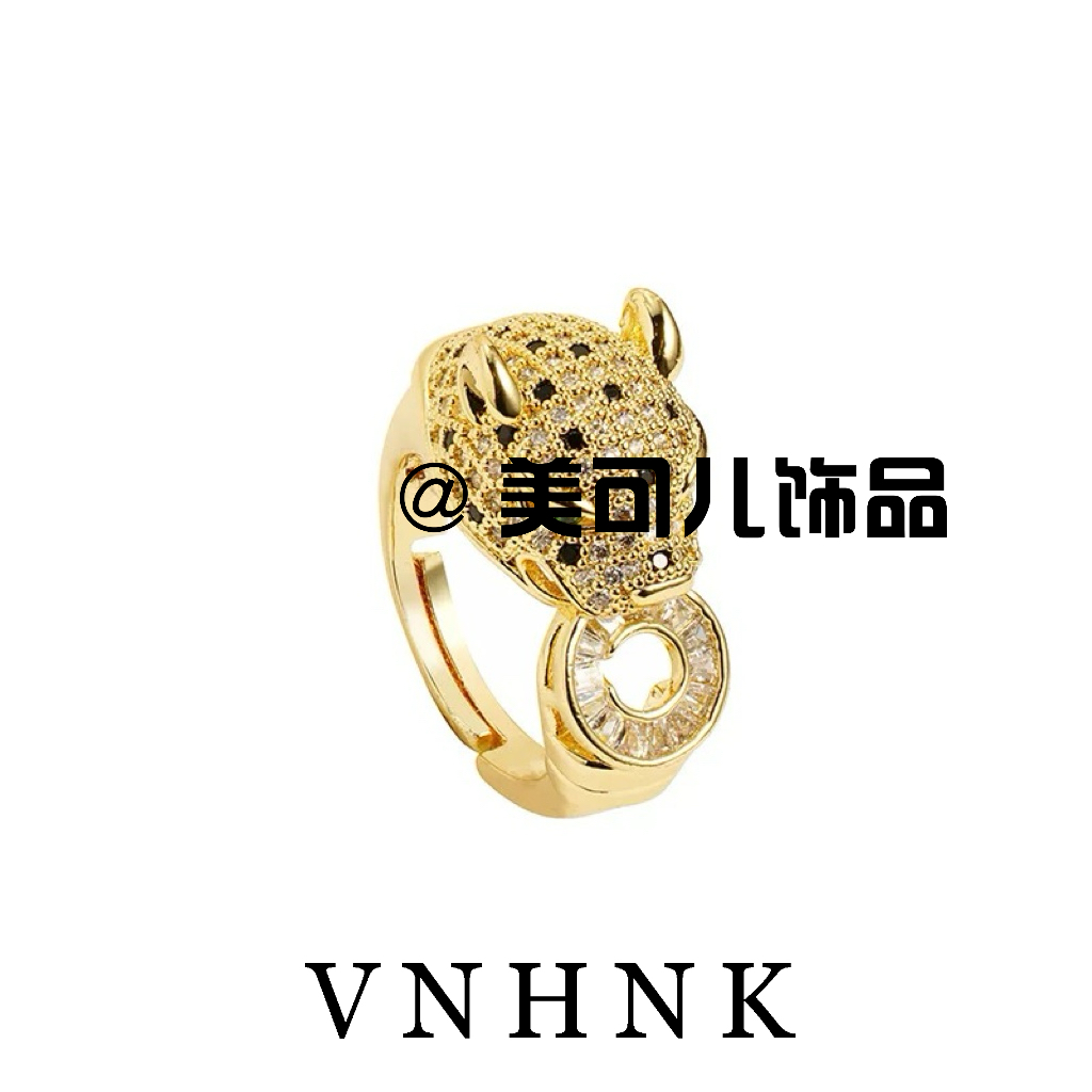 铜合金合成锆石戒指 美可儿   E232   金色时尚气质百搭戒指