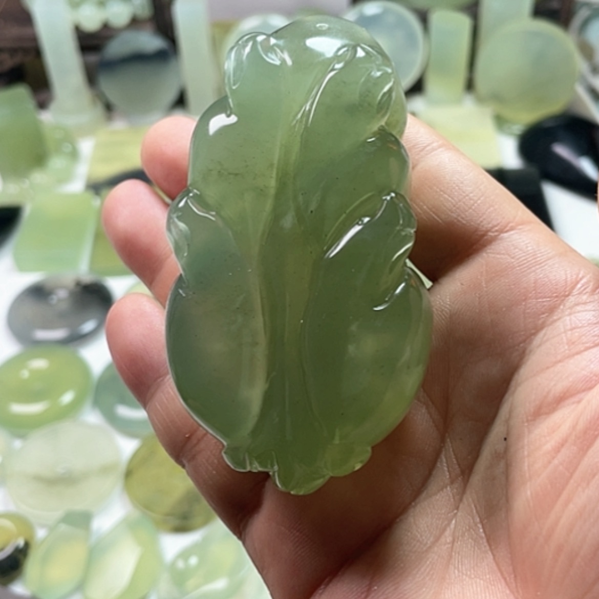 【闪购商品】未镶嵌岫玉手把件亚*