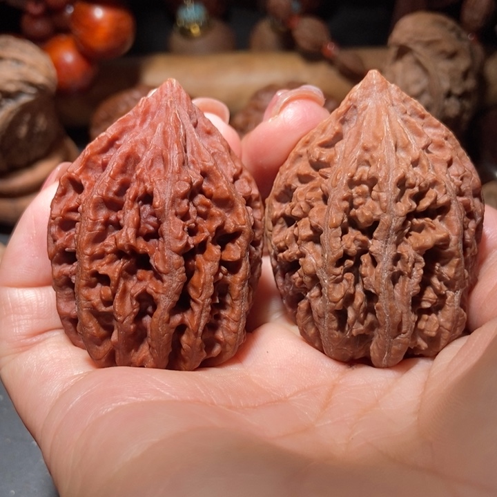 把件文玩核桃东北楸子小雪80