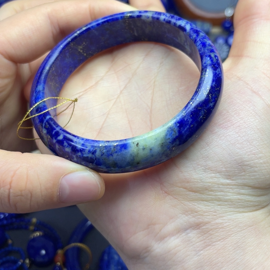 龍***龘青金石未镶嵌手镯58+