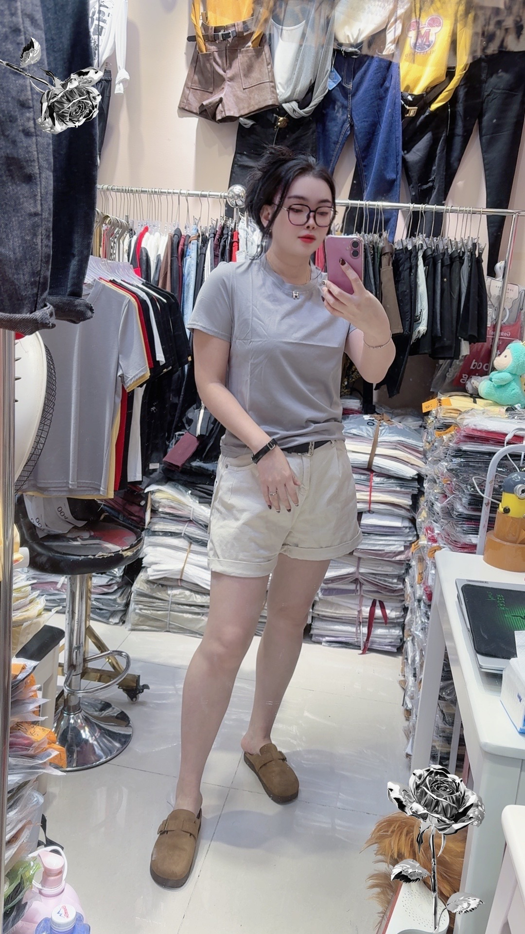 丝光棉上衣 H2025年夏新款弹性修身百搭显瘦女T