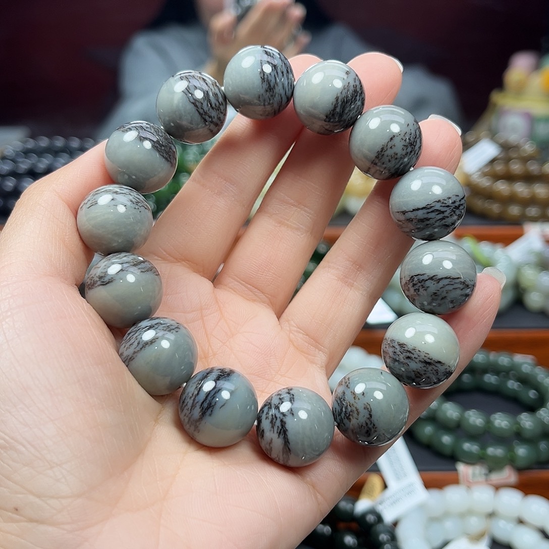 和田玉未镶嵌手链