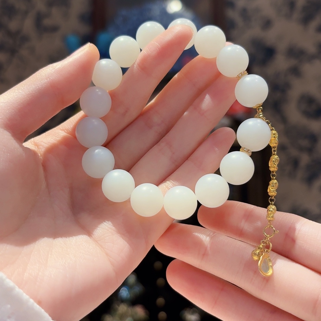 和田玉未镶嵌手链