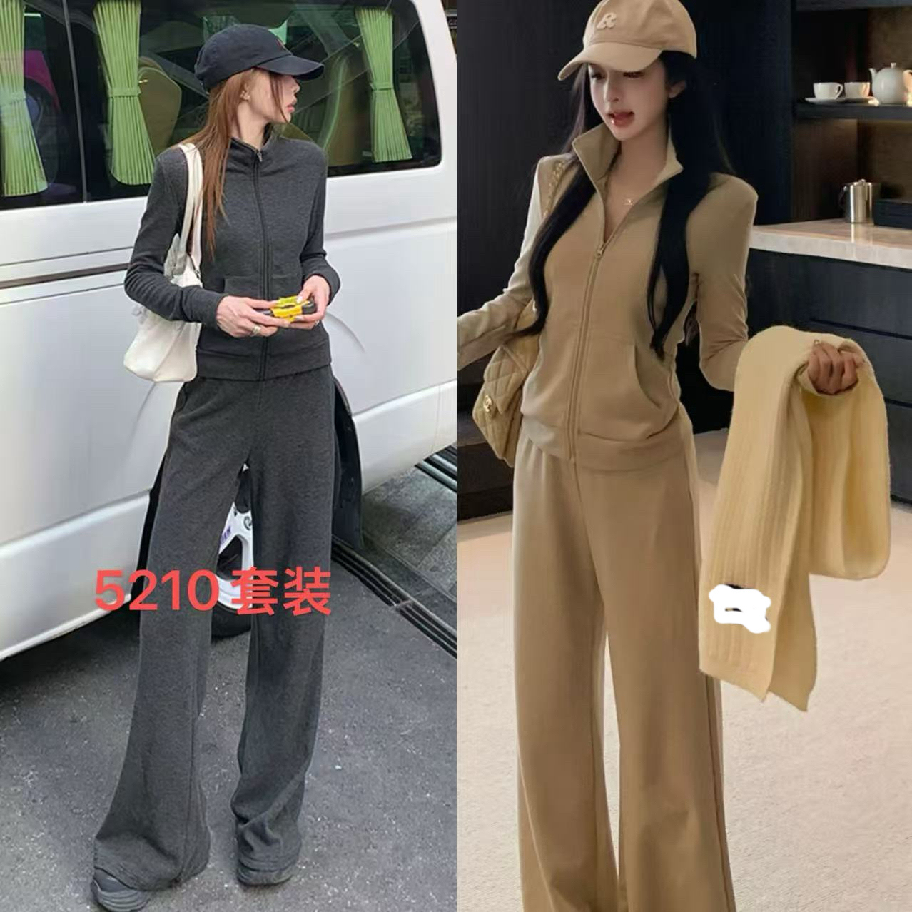 5210【胖小肉推荐】新款时尚运动套装