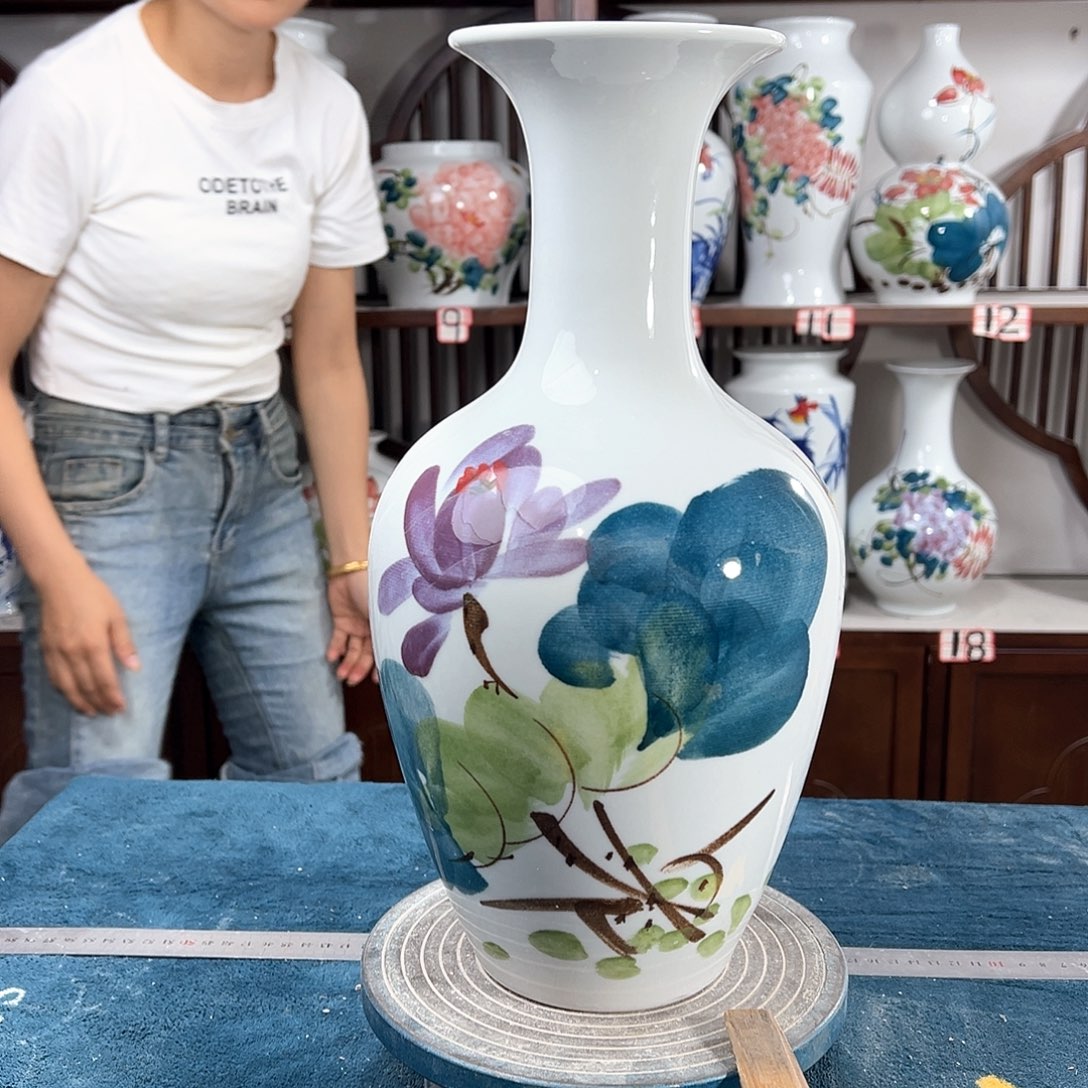 摆件景德镇陶瓷棒鸟