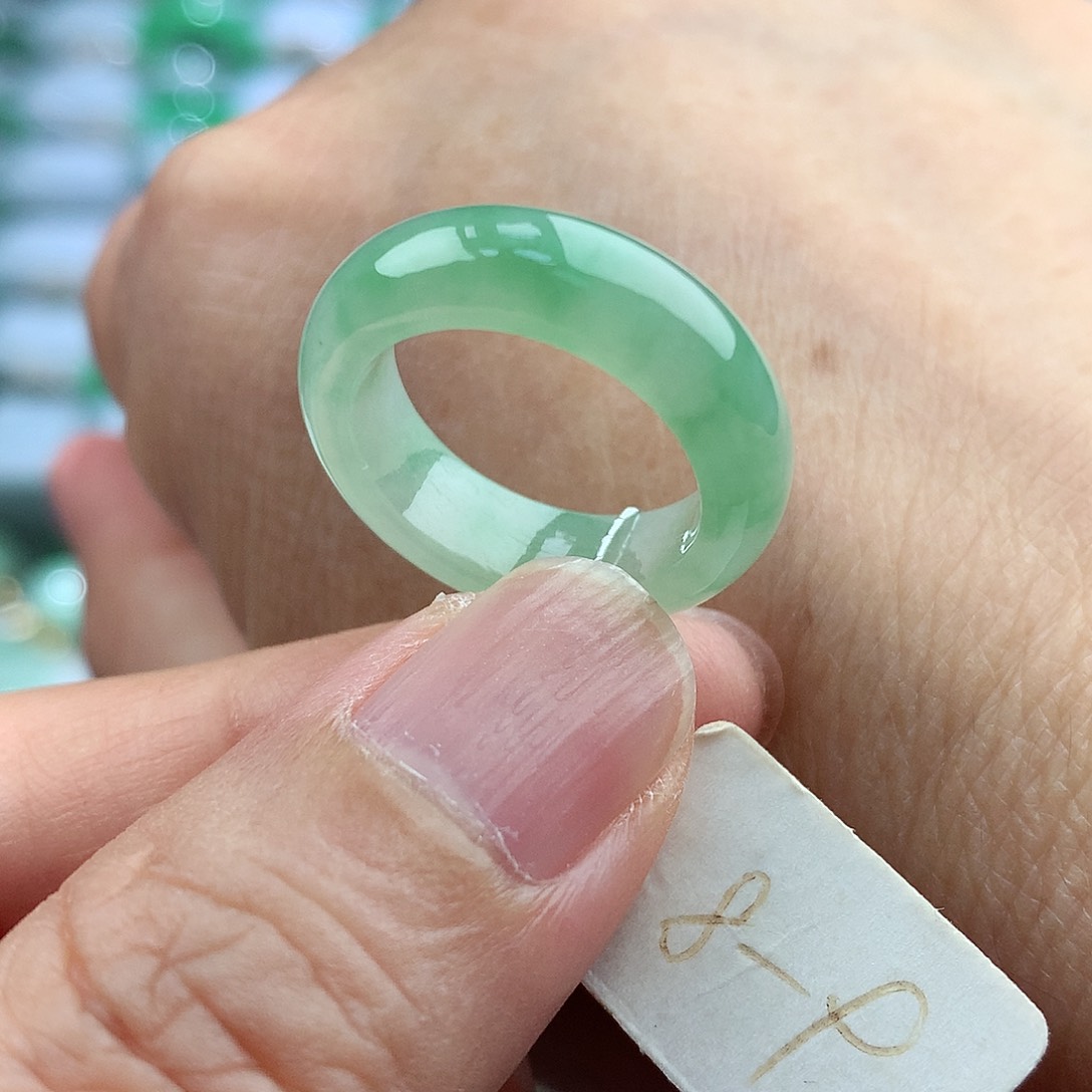 未镶嵌戒指翡翠8-9号