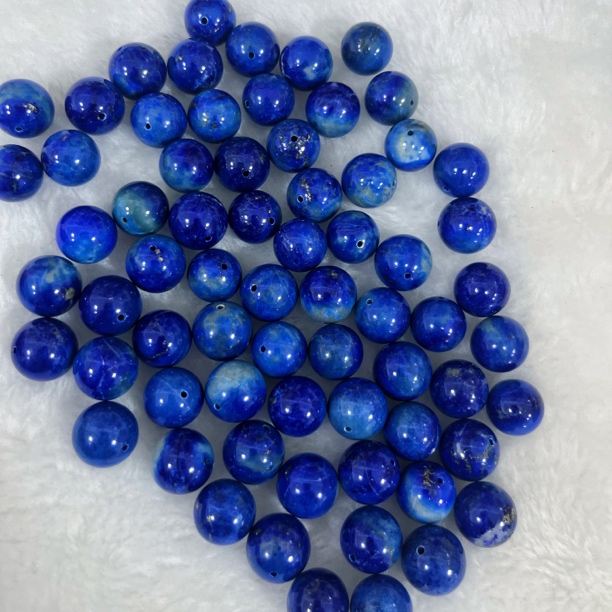 P989老矿高瓷青金石单珠通孔多样性发一件