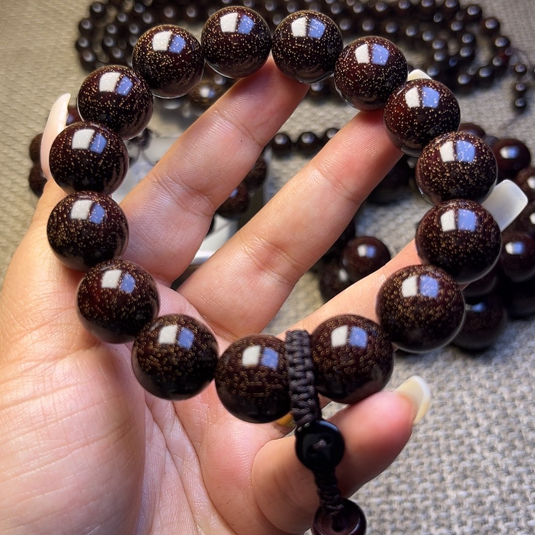 檀香紫檀（小叶紫檀）1.5 15颗爆星