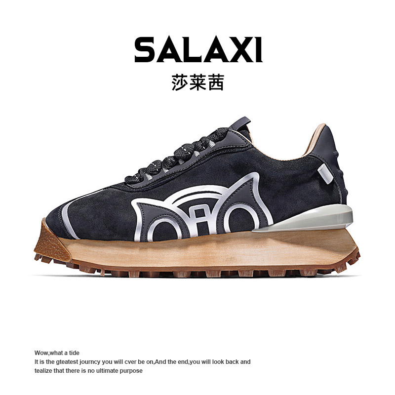 【双12】SALAXI /莎莱茜 冬季新品小众时尚轻便潮流男女款阿甘鞋