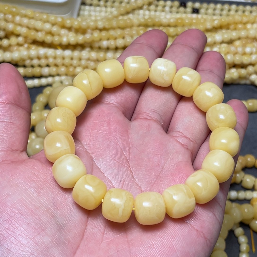 蜜蜡裸石未镶嵌7****7蜜蜡手串13mm