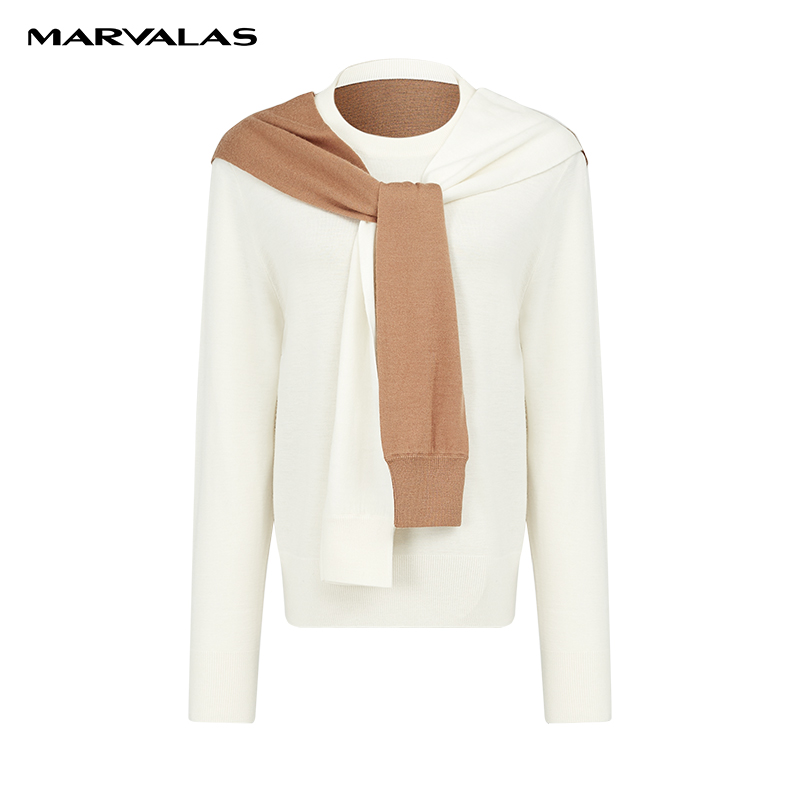 【粉丝专属】Polo领棉质套头衫撞色提花设计感短袖针织衫M733303632