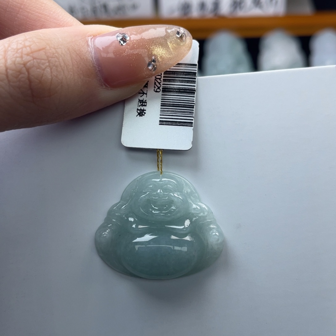 颈饰未镶嵌翡翠佛公