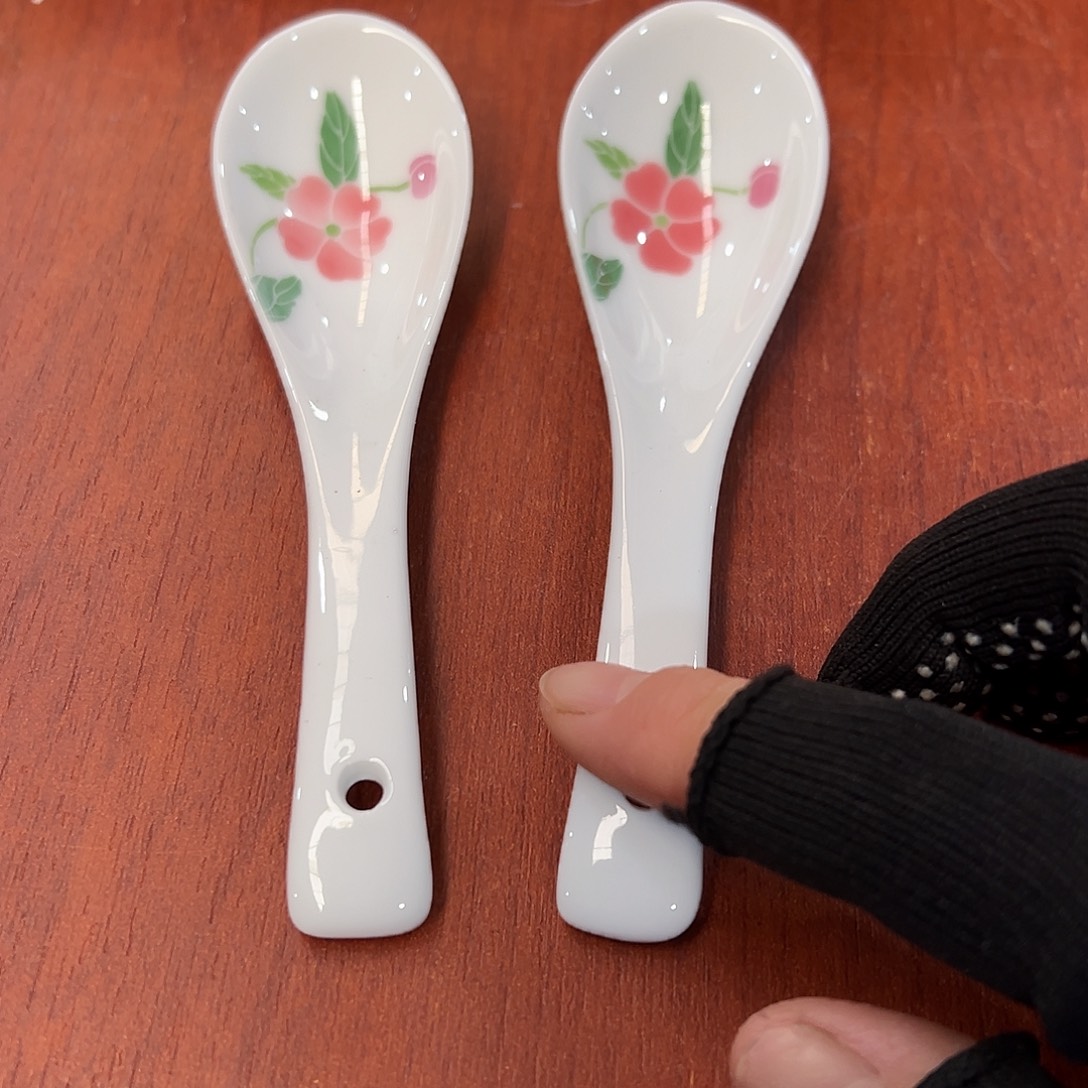 醴陵瓷直播供货基地2个勺