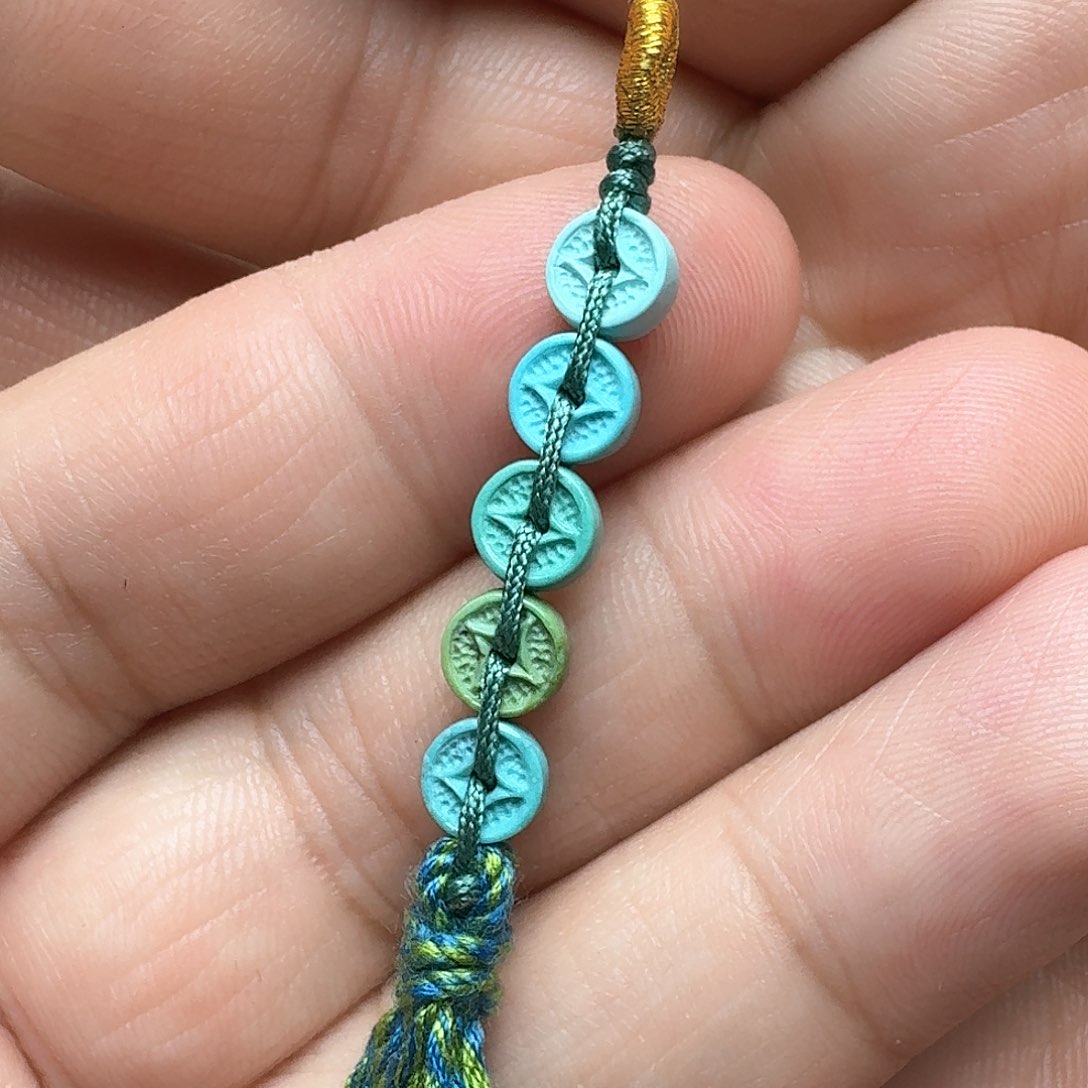 绿松石五帝钱未镶嵌